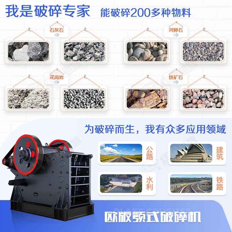 顎式破碎機能力強、應用范圍廣